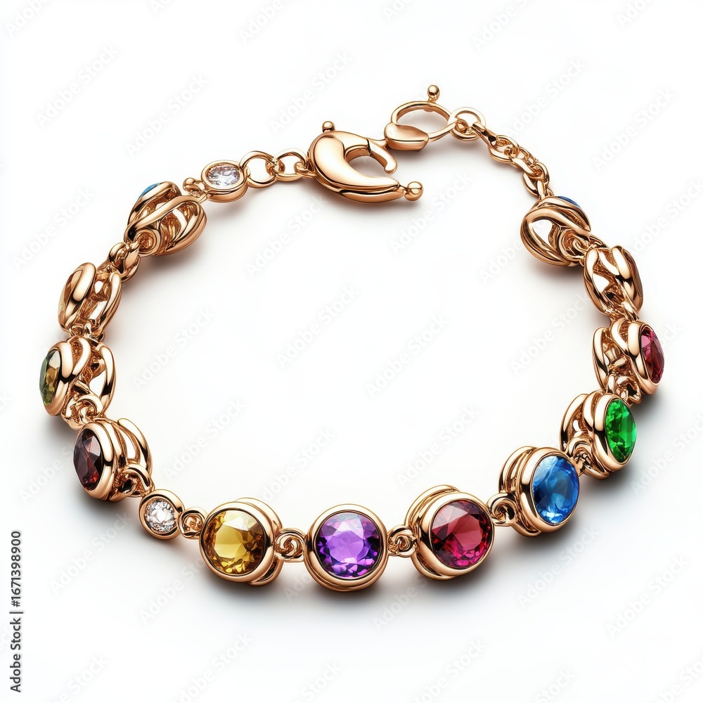 Obraz premium A luxury rose gold charm bracelet 
