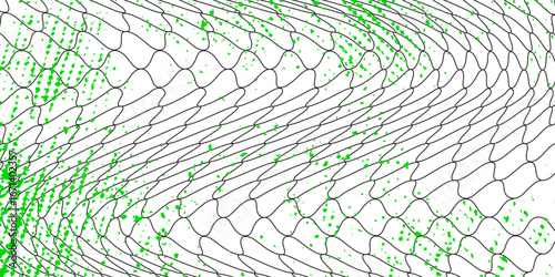 . Grunge pattern for sportswear or soccer goal volleyball net smooth good simple art green