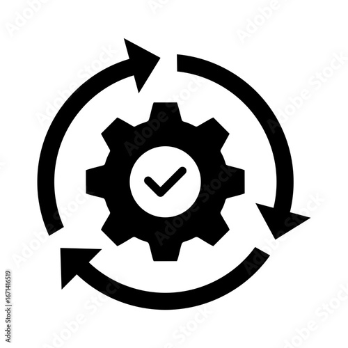 Continuity Icon Vector Illustration Glyph Version