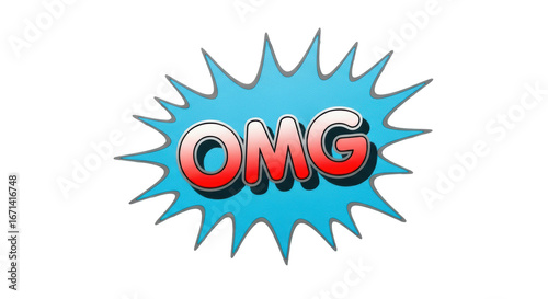 Isolated OMG Speech Bubble