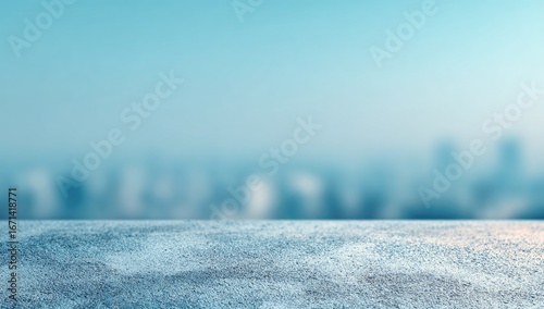 Fototapeta Naklejka Na Ścianę i Meble -  Snowy urban landscape, soft focus