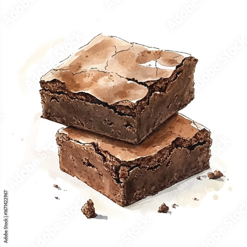 a cute fudgy brownies with crackly top