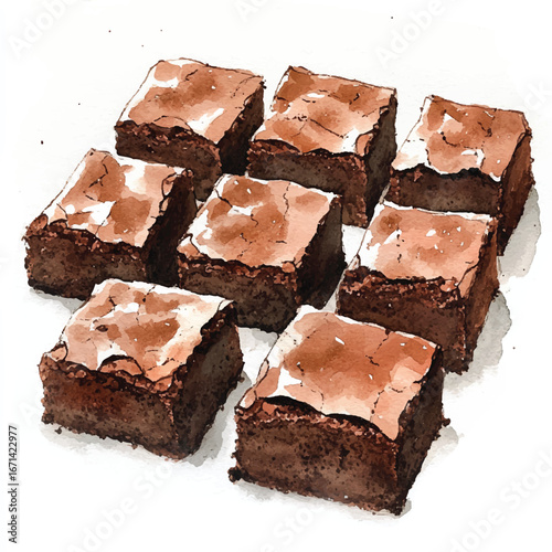 a cute fudgy brownies with crackly top