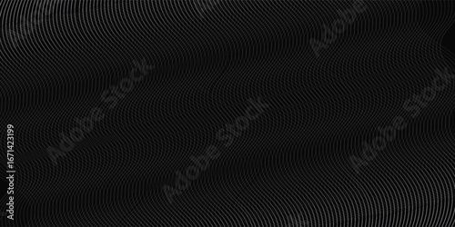 Black abstract background design. Modern wavy line. Simple art luxy graphic modern