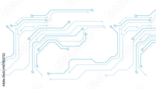 Abstract futuristic circuit board Illustration, Circuit board with various technology elements. Circuit board pattern for technology background. Vecto
