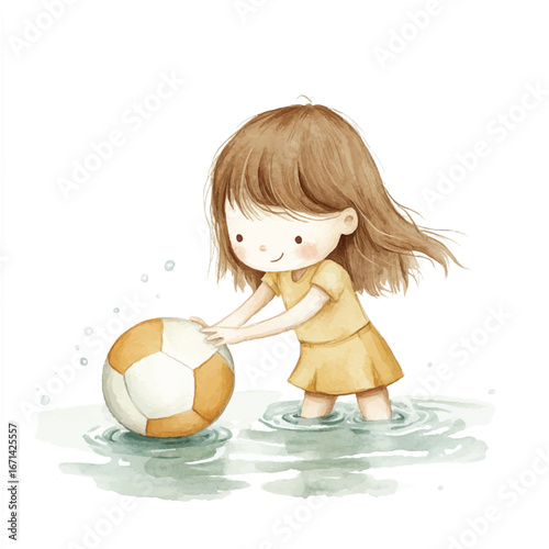 a cute girl Water Polo