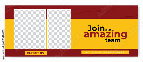 Hiring Facebook cover ads template design for social media post