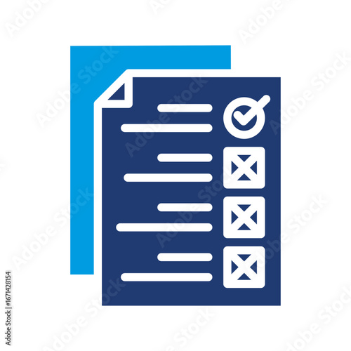 Prioritization Icon Vector Illustration Blue Version
