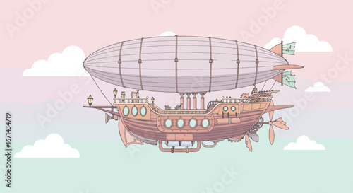Steampunk airship (2)