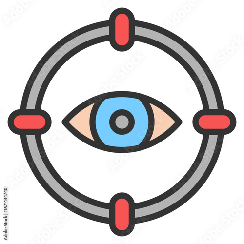 Deep Vision Icon Element For Design