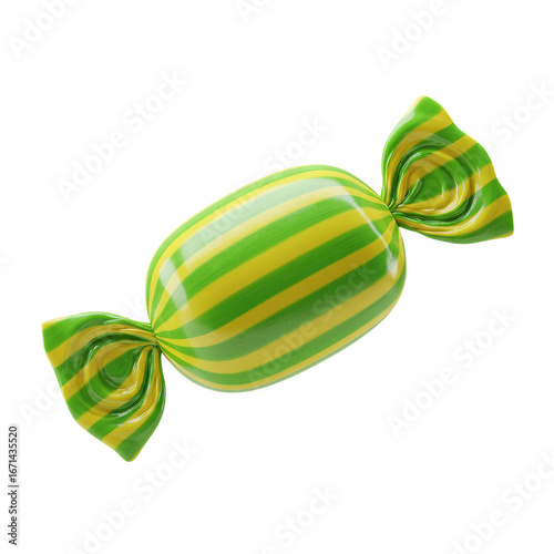 Sweet candy wrapped on transparent background PNG Generative AI