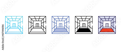 Net icon design with white background stock illustration