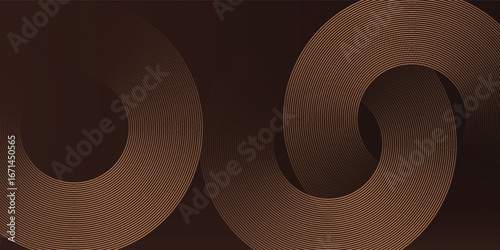 brown background with golden brown circles.luxury mocha mousse fabric.