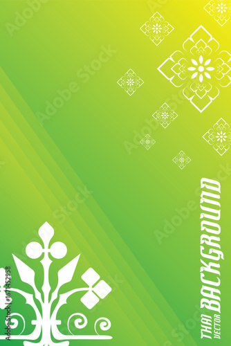 Thai pattern background image design vector illustration