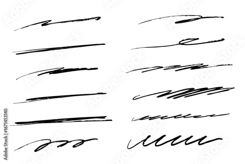 ラフな手書き線