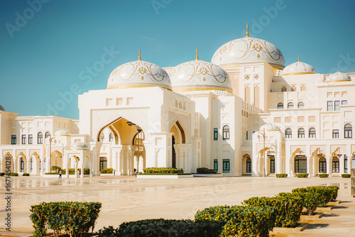 Canvas-taulu Famous historic Qasr Al Watan, a historic palace in Abu Dhabi, United Arab Emira
