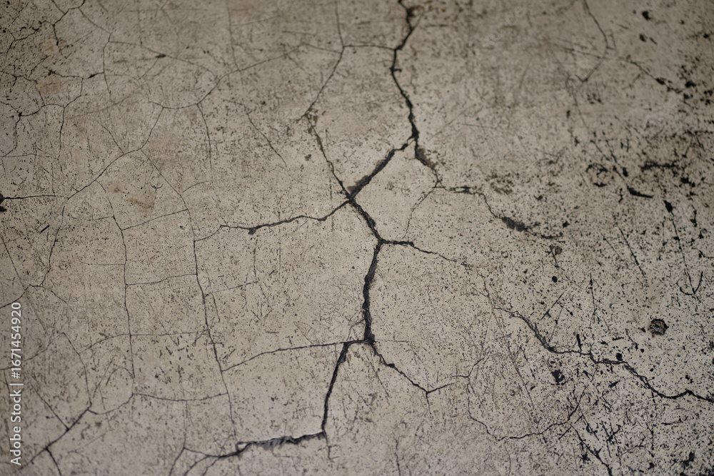 Obraz premium Cracked Dry Ground Texture – Drought Concept