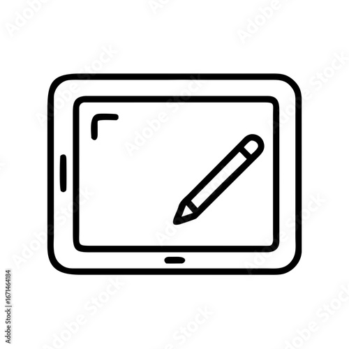 Icon Digital tablet with stylus pen
