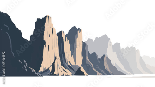 Scenic Rocky Cliffs by the Sea