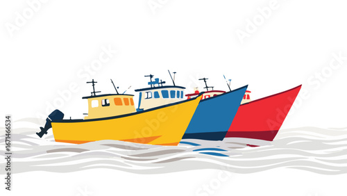 fishing boat in the sea