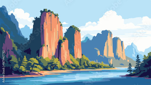 Scenic Rocky Cliffs by the Sea