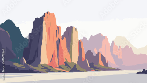Scenic Rocky Cliffs by the Sea