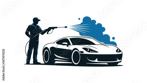 Car Painting Logo Design vector