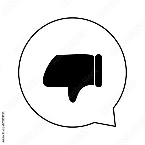 バット・低評価・ダメなど 感情吹き出しマーク