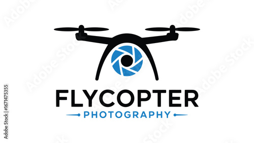 Drone logo Design Vector 