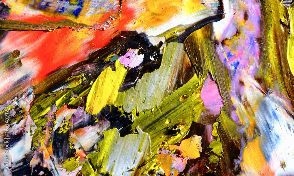 Fototapeta premium Abstract art background . Hand painting artwork on canvas .