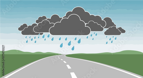 Rainy Road Ahead Embracing the Journey Through Stormy Weather