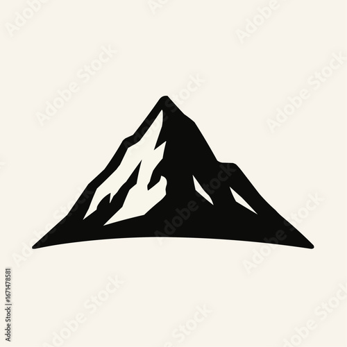 A vibrant vector icon set featuring a desert landscape with pyramids and snow-capped mountain peaks silhouetted against a sunlit sky