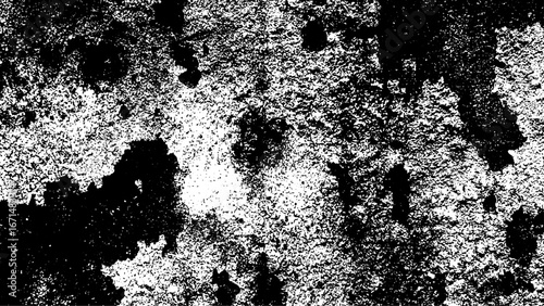 Abstract Grunge black and white texture with a distressed, peeling, and weathered surface old paint or decayed walls. Rough, cracked, and deteriorated pattern creates an urban, vintage artistic design