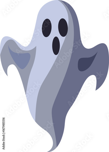Ghost Cartoon Illustration