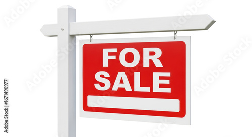 Quadro su tela Isolated For Sale Sign