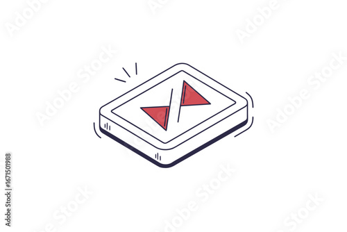 Free Download Media control icon flat color rewind button with control - GFXLoad
