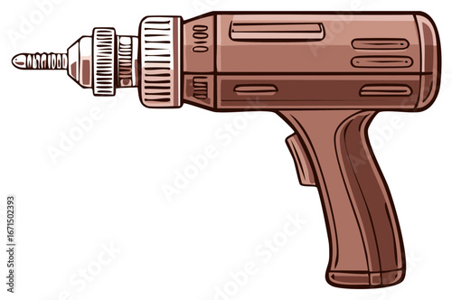 Retro Sci Fi Ray Gun with Detailed Futuristic Design