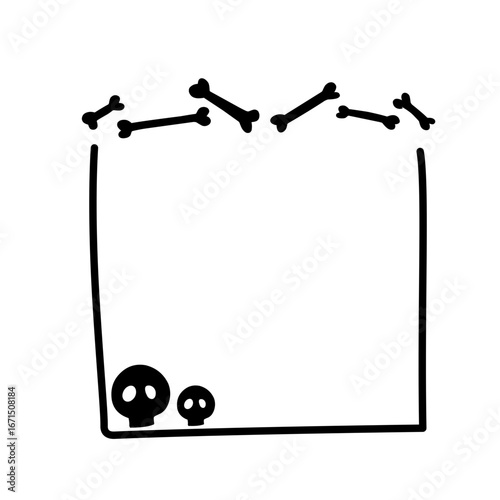 Halloween frame decoration