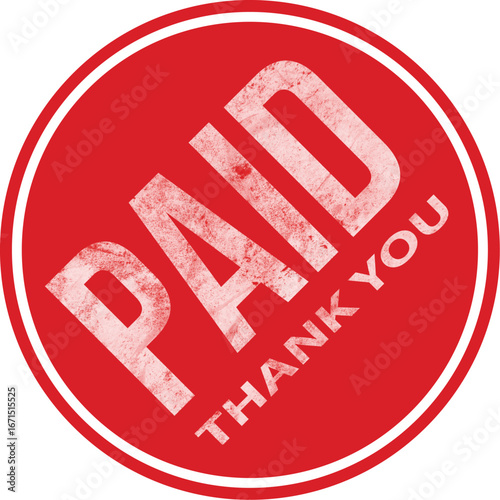 Paid stamp sign Paid icon vector