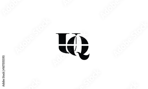 UQ,QU,U,Q,Q,U abstract, letters, logo, monogram, style, symbols, ambitions, icons, 
