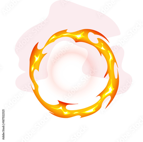 Round Fire Frame