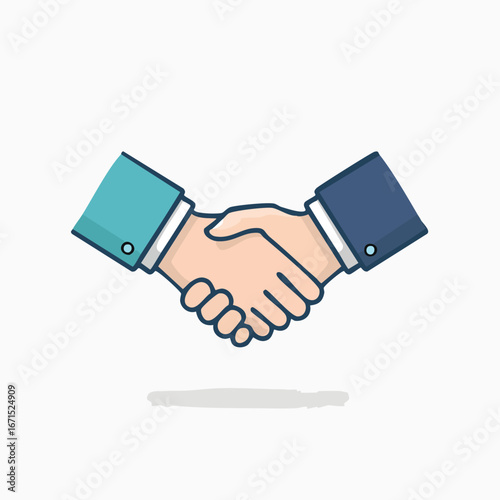 Modern Business Handshake Agreement Icon