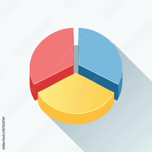 Free Download Isometric 3D Pie Chart Data Infographic - GFXLoad