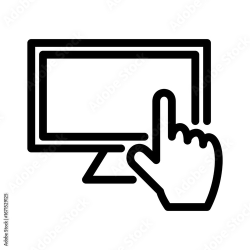 Monitor Touch Icon