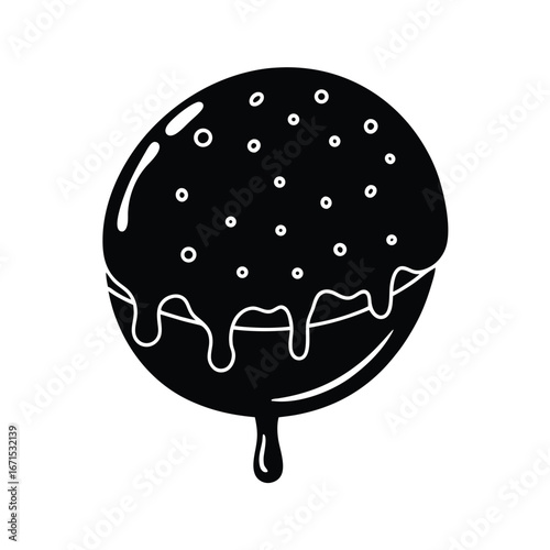 Chocolate Dipped Cookie Sweet Icon