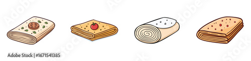 Lavash vector icon collection with clean lines and modern minimal style.