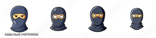 balaclava vector pack in contemporary style with balanced composition.