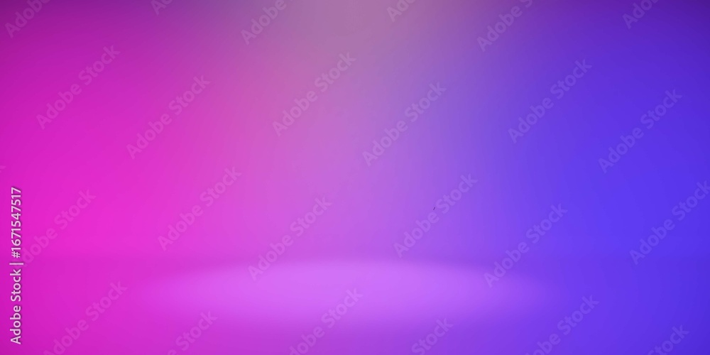 Fototapeta premium pink and blue gradient neon studio background, vibrant abstract glowing light backdrop, futuristic stage with purple and pink illumination