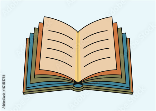 Open book Icon, Open book vector