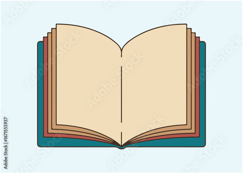 Open book Icon, Open book vector